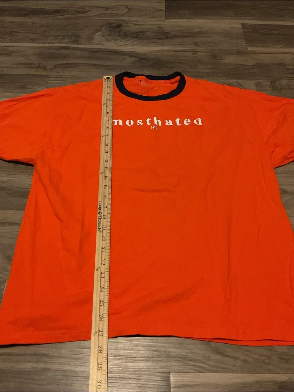 Champion Orange Ringer Tee with Black Trim - Picture 3 of 4